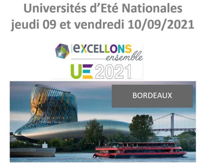 Universités d'Eté Nationales des 9 et 10 septembre 21