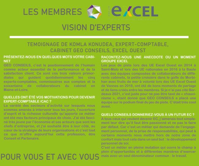 Vision d'experts avec Komla Konudea, expert-comptable chez Geo Conseils