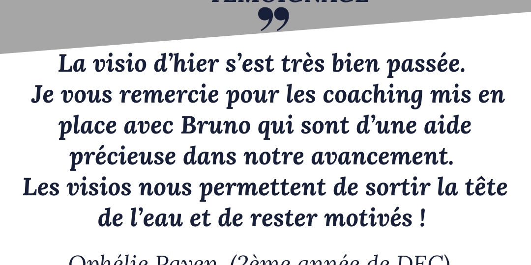 Témoignage O Payen parcours DEC