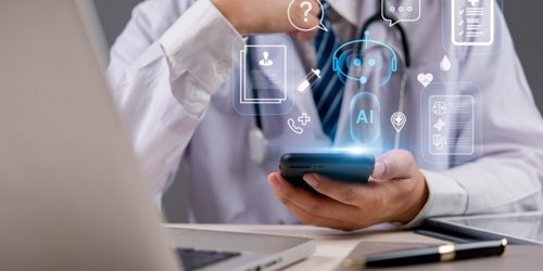 Futuristic,Ai,Assistant,For,Online,Medical,Consultation,And,Healthcare,Analytics.