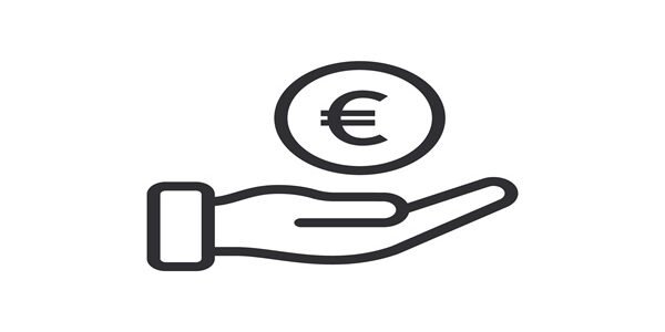Donation,Icon.,Human,Hand,Palm,Up.,Begging,Hand.,Logo,Template.
