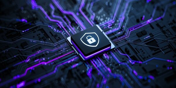 Cyber,Security,Data,Protection,Concept,On,Circuit,Board.,3d,Illustration