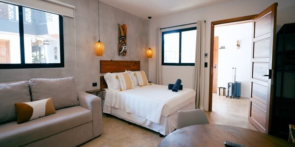 Spacious,Studio,Apartment,With,A,Cozy,Bedroom,Area,,Sofa,Bed,